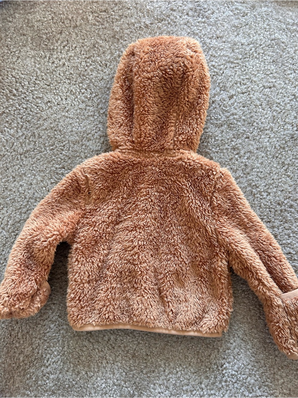 The North Face Unisex Baby Campshire Full Zip Hoodie 3-6 Months Teddy Brown - Picture 3 of 4